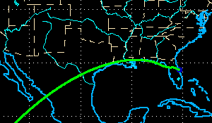 STS-116 entry groundtrack (3411 bytes)